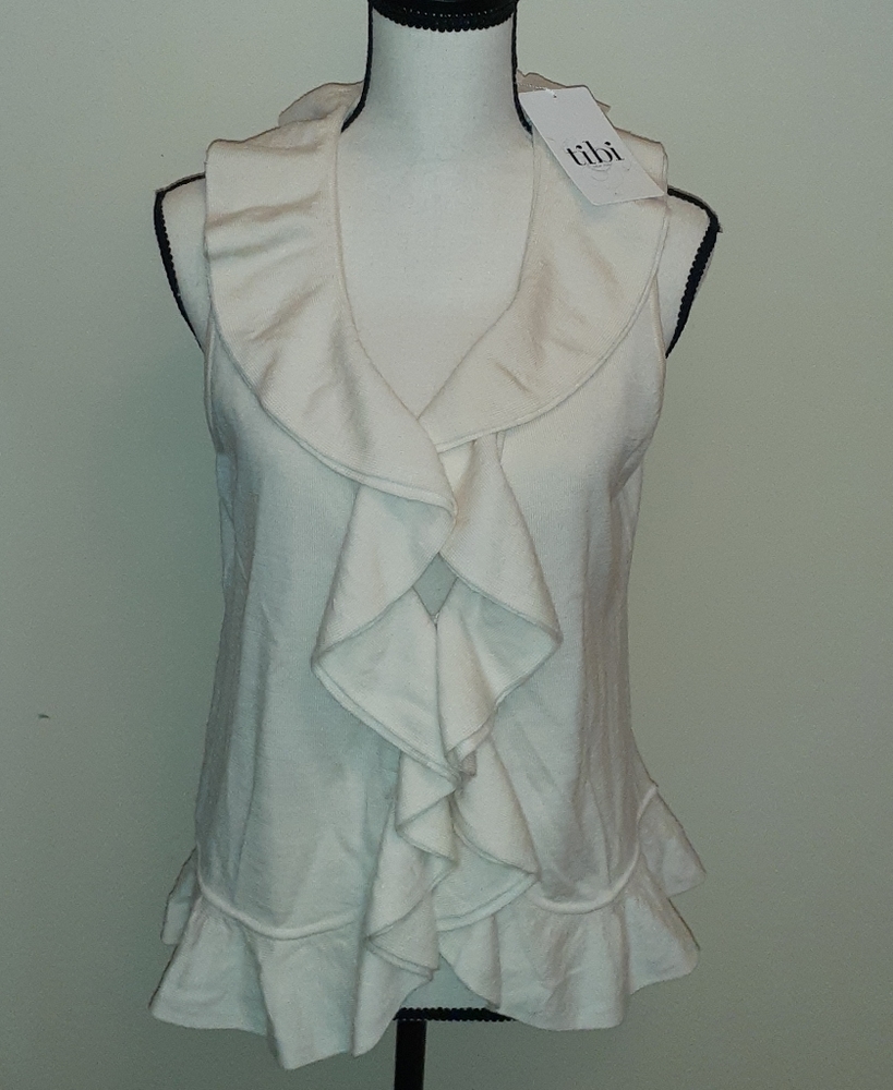 Tibi Ruffle top